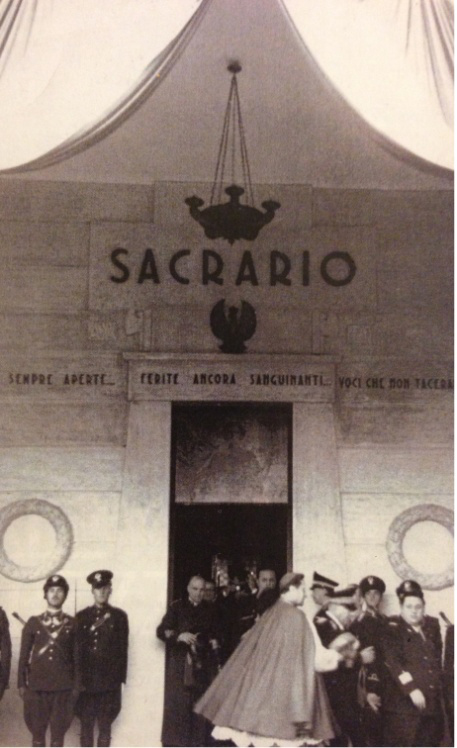 Inaugurazione Sacrario del 18.10.1942